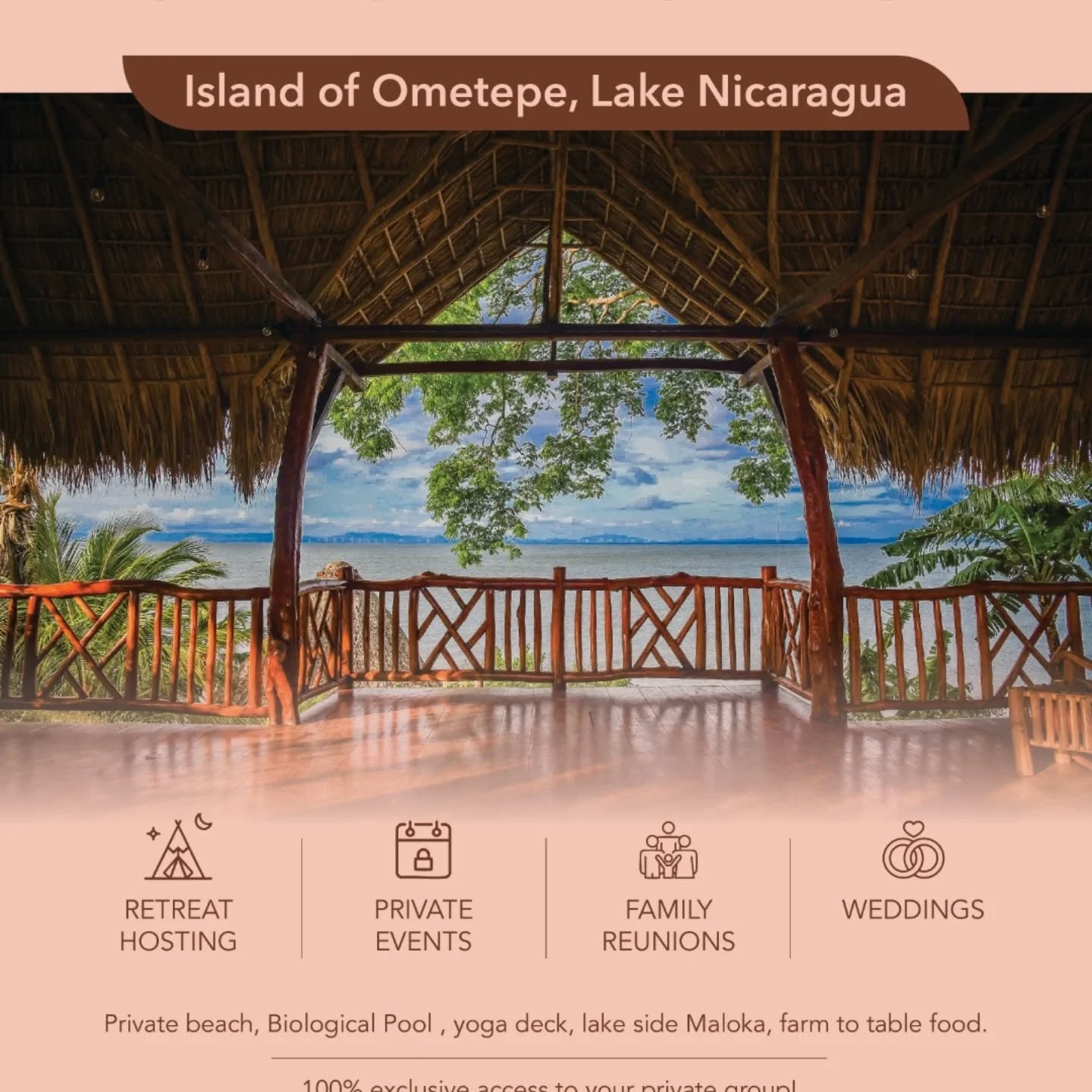 Maloka Innenansicht mit Seeblick